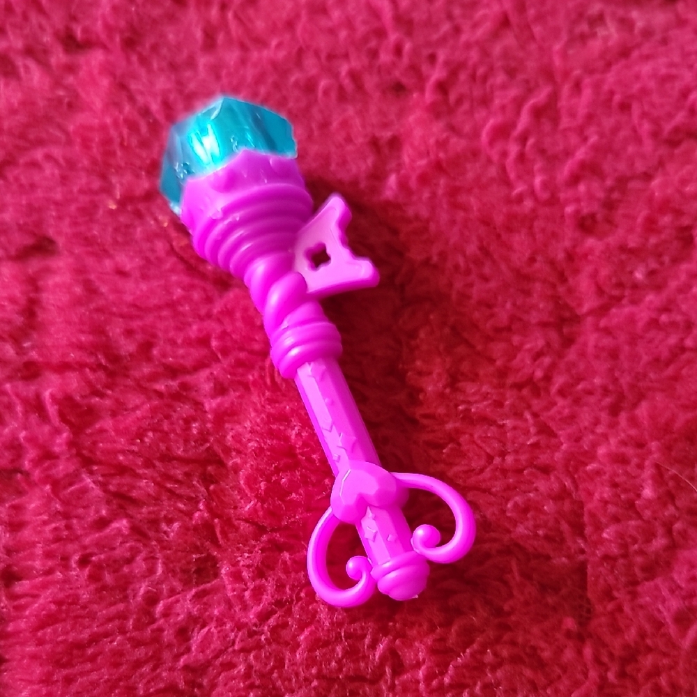 Magic Mixies Mixlings The Crystal Woods - Pink Key Teal Gem REPLACEMENT Wand